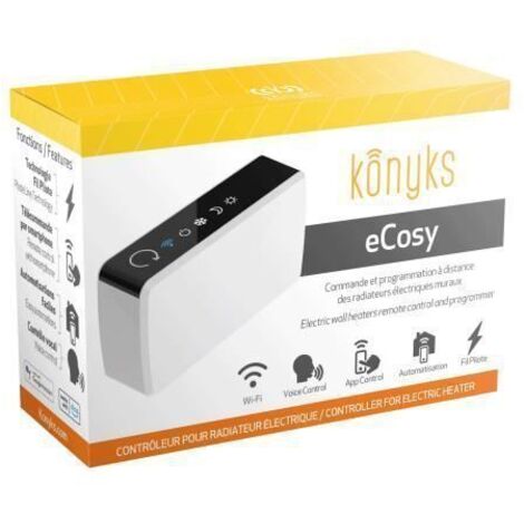 WLAN-Steuerung für elektrischen Heizkörper mit Pilotdraht – Konyks eCosy Konyks