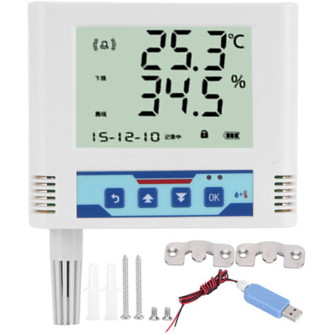 WLAN-Temperatur- und Feuchtigkeitssensor – Drahtloser Fernsender/Recorder
