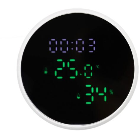 WLAN-Thermometer-Hygrometer, hochpräziser intelligenter Temperatur- und Feuchtigkeitssensor, Sprachsteuerung, Temperatur- und Feuchtigkeitsmonitor für Zuhause und Büro