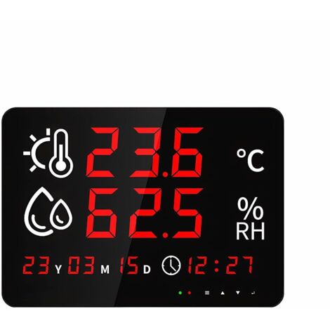 WLAN-Thermometer und -Hygrometer mit WLAN-Temperatur- und Feuchtigkeitssensor, Alarmfunktion, Kalibrierung und Datenprotokollierung (-40  80 °C). Kompatibel mit Tuya/Smart Life.