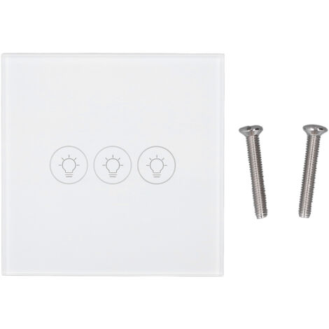 WLAN-Touch-Wandschalter mit Sprachsteuerung und Dimmfunktion, Tuya-kompatibel, 90–250 V, intelligenter Timer