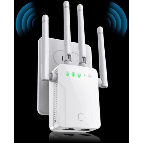 WLAN-Verstärker der neuesten Generation mit einer Reichweite von bis zu 8.470 Quadratfuß, Repeater mit Ethernet-Anschluss