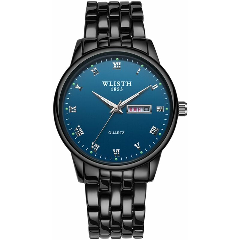 

WLISTH Q359 Reloj de pareja Elegante Elegante Reloj de pulsera de cuarzo para el y para ella Reloj de vestir clasico de negocios para hombres y