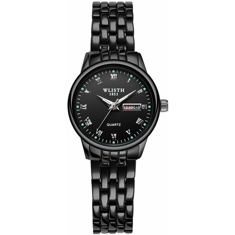 

WLISTH Q359 Reloj de pareja Elegante Elegante Reloj de pulsera de cuarzo para el y para ella Reloj de vestir clasico de negocios para hombres y