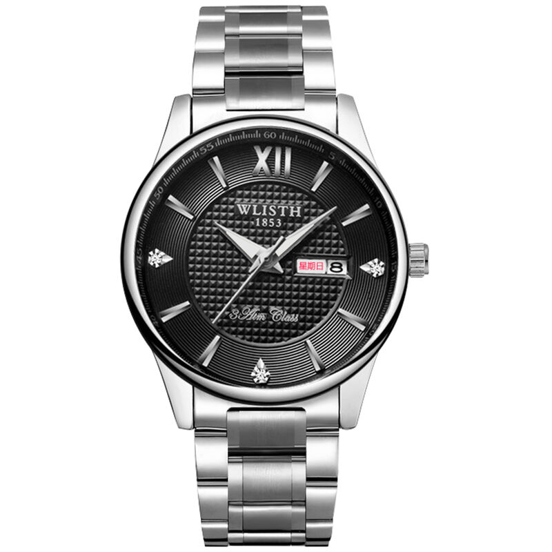 

WLISTH S901 Reloj de pareja clasico y elegante Reloj de pulsera de cuarzo multifuncional para el y para ella Reloj de vestir informal de negocios