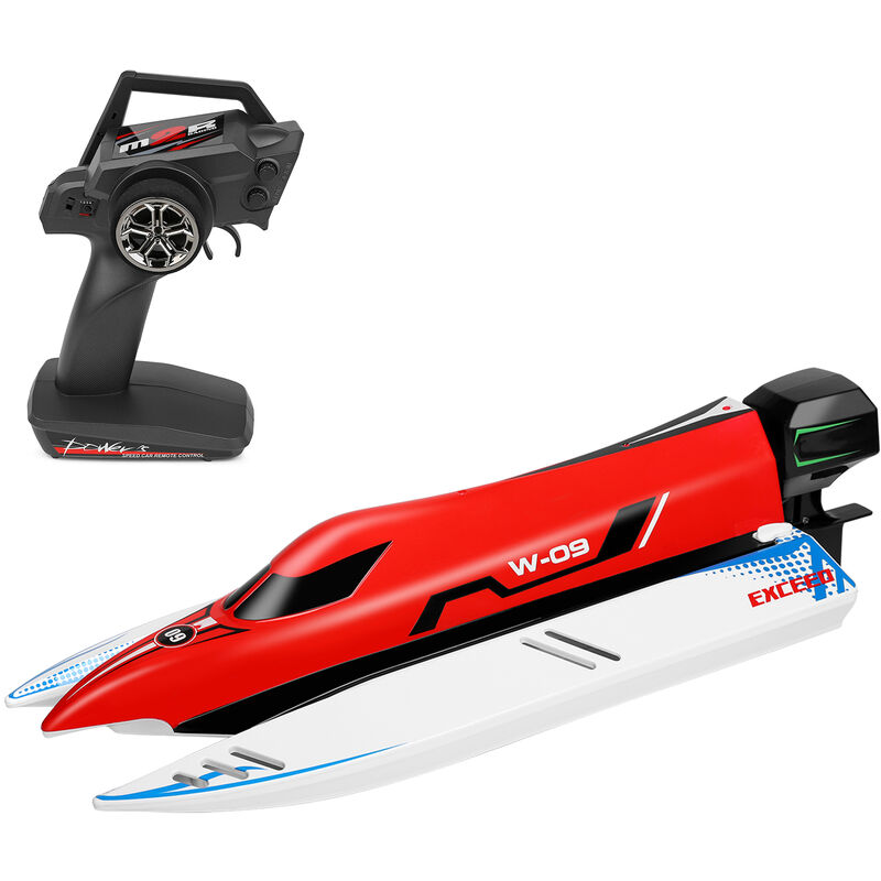 

WLtoys WL915-A Barcos de control remoto 2.4G 45 km / h Barco RC de alta velocidad RC Juguete de regalo para ninos Adultos Ninos Ninas,rojo