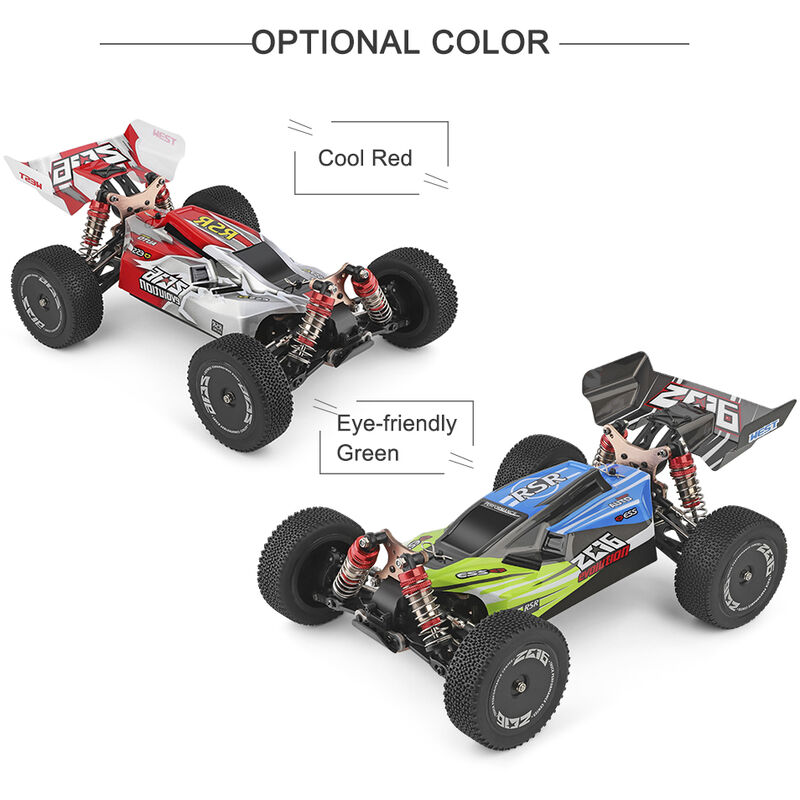 

Wltoys - XKS 144001 RC Car 60km / h Alta velocidad 1/14 2.4GHz RC Buggy 4WD Racing Off-Road Drift Car RTR,Verde, bateria 1x1500mAh