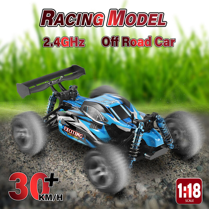 

WLtoys XKS 184011 RC Car Off-Road Car High Speed ​​RC Crawler 1/18 2.4GHz Racing Car 30km / h 4WD RTR, Azul