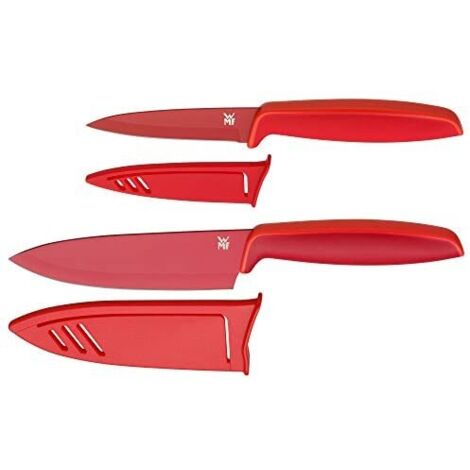 WMF 18.7908.5100 - Jeu de couteaux - Acier inoxydable - Rouge - Rouge - Ergonomique - Touch