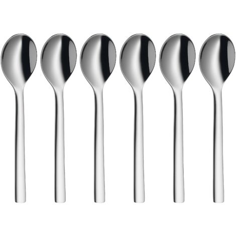 WMF 3201000266 SET de 6 cuillères à espresso, 11 cm, Nuova, acier inoxydable poli X558412