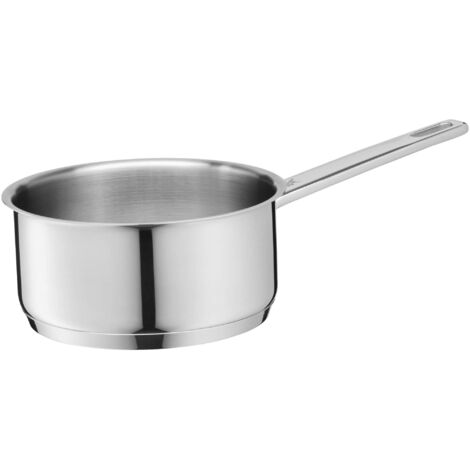 WMF Compact Cuisine - Casseruola con manico, 16 cm, senza coperchio, 1,5 l, in acciaio INOX Cromargan, per induzione, non rivestito, scala interna