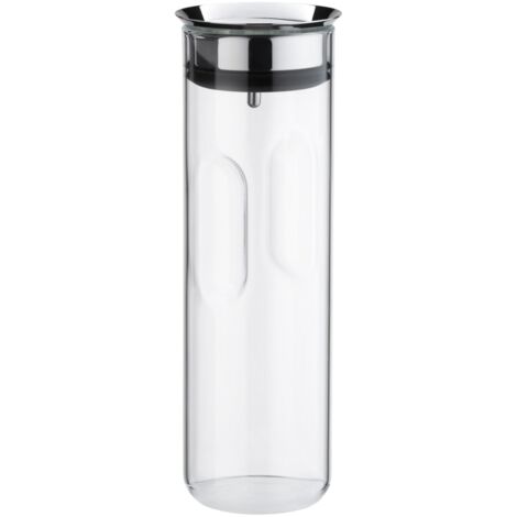 WMF Motion - Caraffa per acqua, 1,25 l, altezza 29 cm, coperchio in silicone, chiusura a scatto, impugnatura, lavabile in lavastoviglie