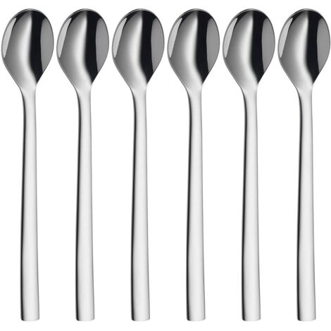 WMF Nuova Set von 6 Latte Macchiato Löffeln 19 cm ergonomisch
