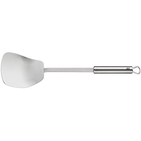 WMF Profi Plus - Spatola per wok 36,2 cm, in acciaio INOX Cromargan, parzialmente opacizzata, lavabile in lavastoviglie