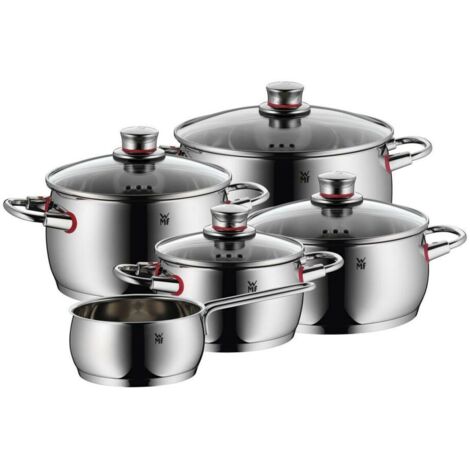WMF Quality One Ensemble de casseroles argent 9 pièces