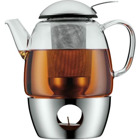 WMF Set da tè 3 Pezzi. SmarTea, Acciaio Inossidabile, 18 x 24 x 20.8 cm