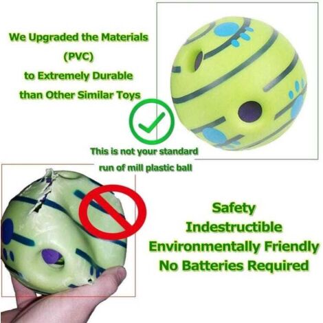 Wobble Wag Giggle Ball, palla per cani Wobble Giggle con suoni divertenti e buffi, giocattoli interattivi per cani