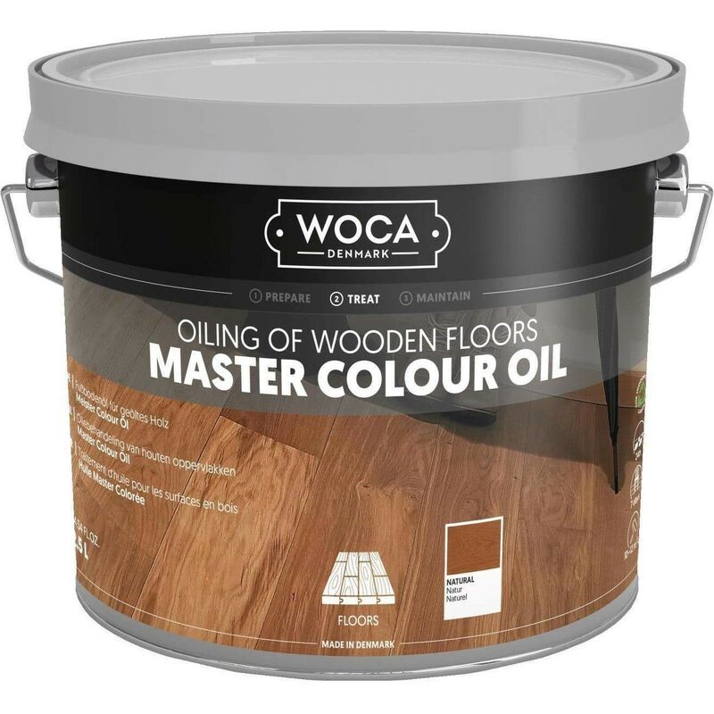 Master Colour Oil Woca Huile master pour parquet) Conditionnement: 2,5 Litres - Teinte: Naturel