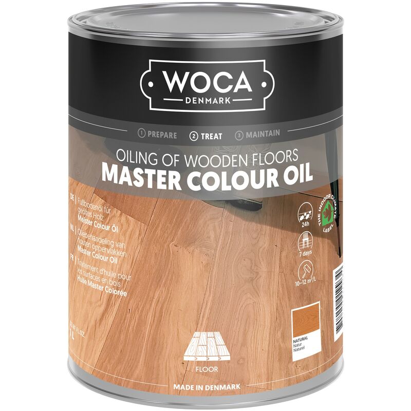 Woca - Master Colour Oil (Huile master pour parquet) Conditionnement: 1 Litre - Teinte: Naturel