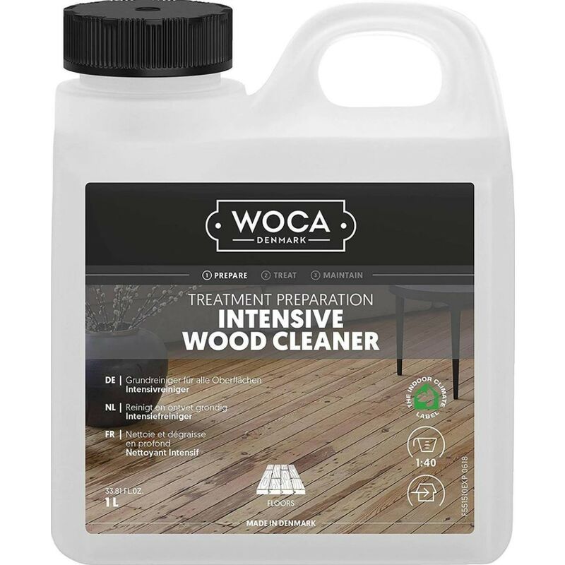 Woca - Nettoyant Intensif (Intensive wood cleaner) Conditionnement: 1 Litre