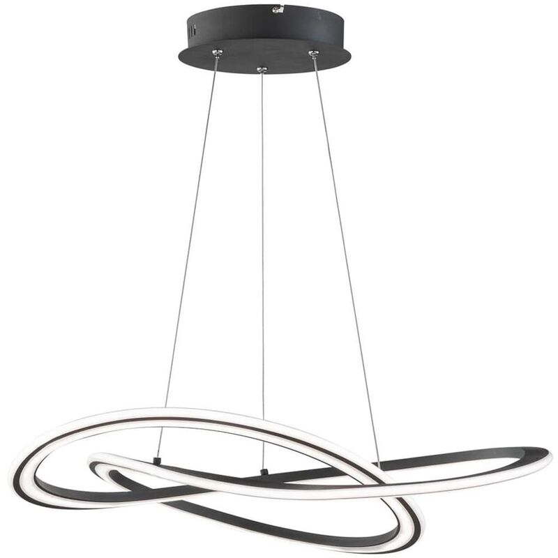 

Lámpara colgante LED OHIO 45 W negra - Negro - Wofi
