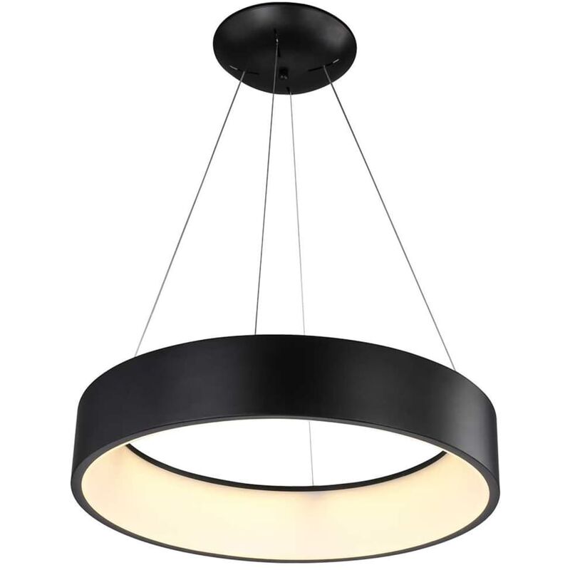 

Lámpara colgante LED PURE 36 W negra - Negro - Wofi