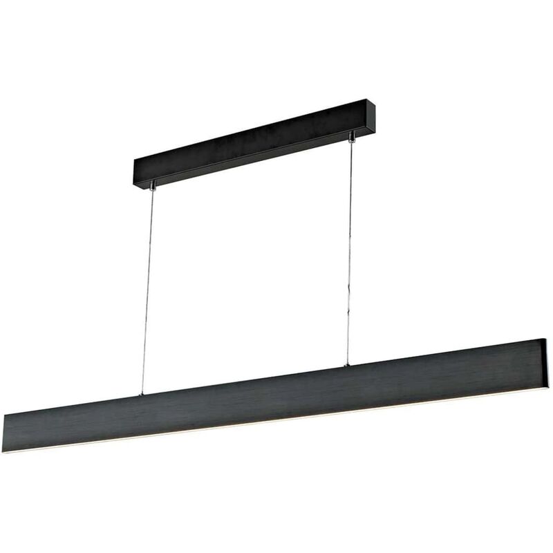 

Wofi - Lámpara colgante LED Sileas 122x6x150 cm negro - Negro