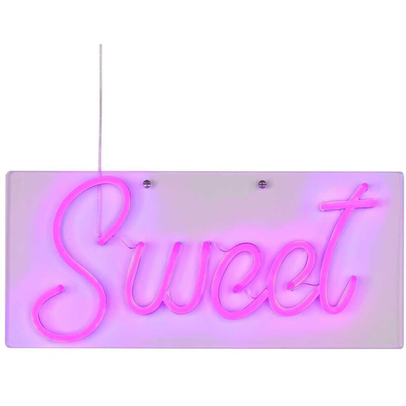 

Lámpara de pared de neón Sweet violeta - Púrpura - Wofi