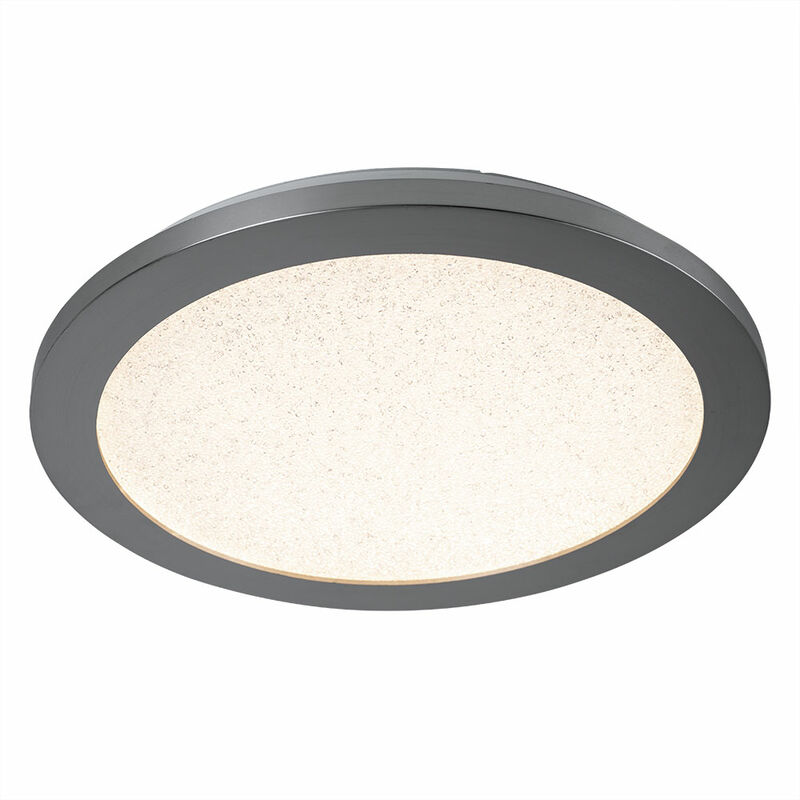 

Lámpara de techo LED Lámpara de techo Lámpara de sala de estar Lámpara de cocina, óptica de hielo triturado regulable, metal plástico, DxH 32 x