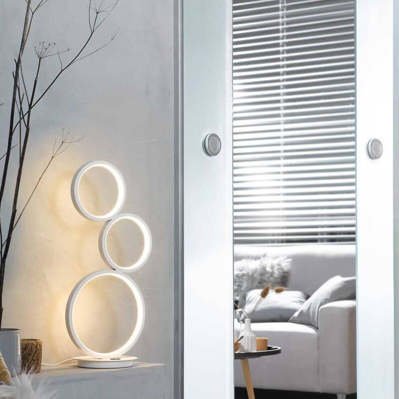 

Wofi - Lámpara de mesa LED VIKA blanca 15 W - Blanco