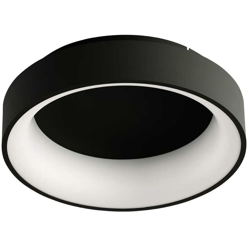

Lámpara de techo LED SHAY con luz trasera 16 W negra - Negro - Wofi