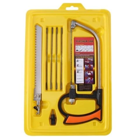 WOH - Scie à bois manuelle multifonction pour scie à métaux pour la coupe du bois/aluminium/verre Scie multifonction Plastique,230g
