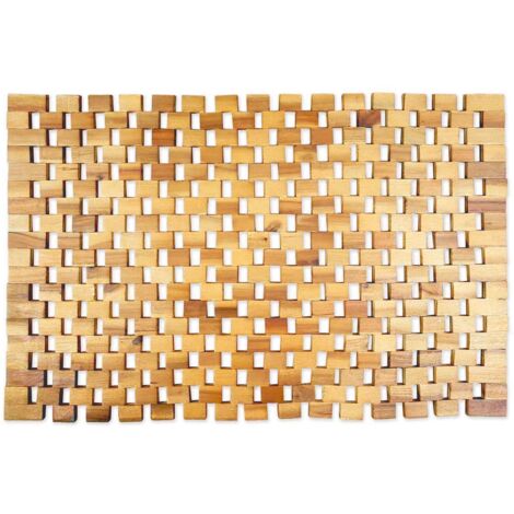 WOHNDIRECT Badematte DUSCHVORLEGER - 1 Stück 50x80 cm, Natur
