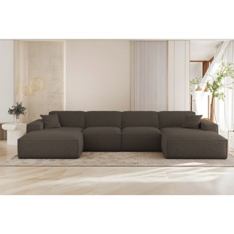 Wohnlandschaft Sofa U-Form CELES PREMIUM in Stoff Sven Braun
