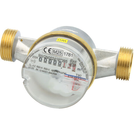 Wohnungswasserzähler ECO TWO in ONE, 3/4", 130mm Warm- und Kaltwasser