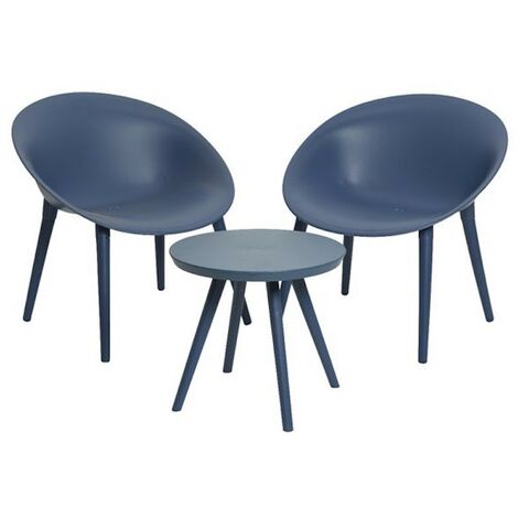 Wohnzimmer Marbella 3 Stück blau