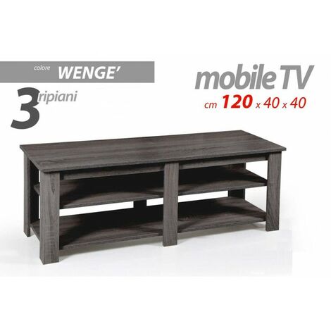 Wohnzimmer niedriges Zimmer TV-Ständer cm 120x 40 x 40 h grau