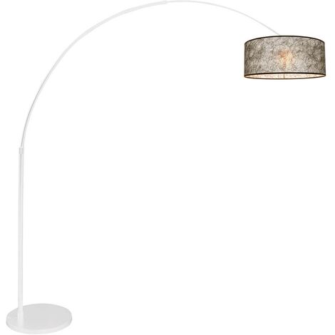 Wohnzimmerlampe Stehleuchte Standlampe Bogenleuchte Sizoflor Schwarz H 180 cm