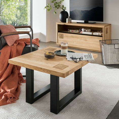 Wohnzimmermöbel Set Couchtisch mit Lowboard, modern in massiver Eiche WINCHESTER-69