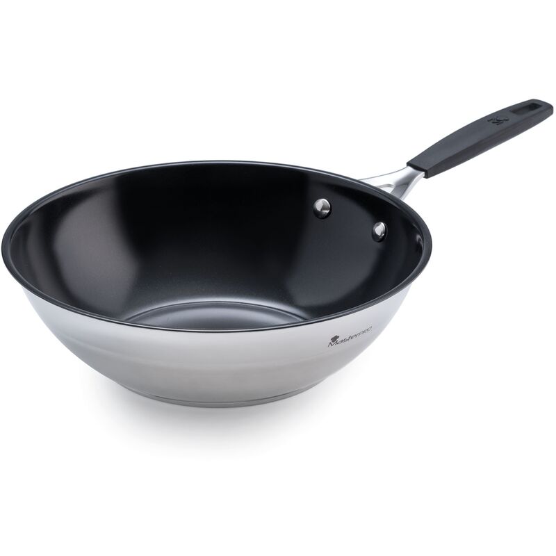 

Wok 28cm acero inox inducción