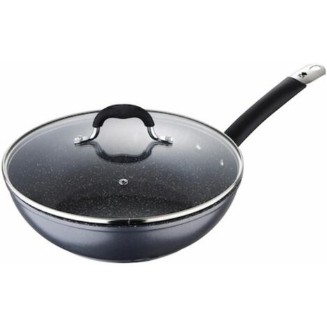 Wok ø28x8,0cm con tapa aluminio forjado home edition bgmp-3289-bk masterpro