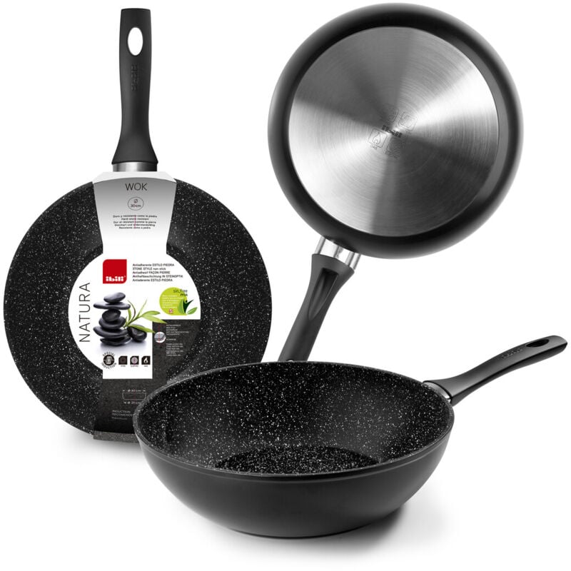 

Wok de aluminio forjado Natura ø30cm. (Ibili 404230)