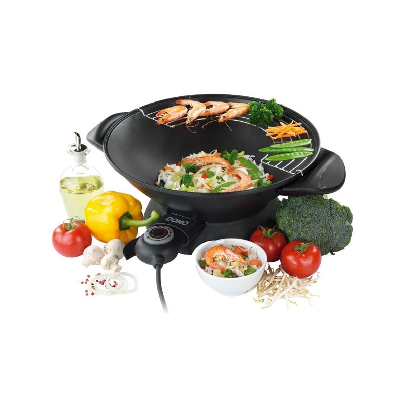 Domo - wok eléctrico 5.5l 1800w negro - do.8708