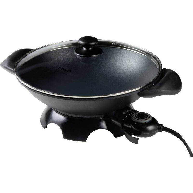 Wok elettrico 5,5l 1800w nero - do.8708 - domo