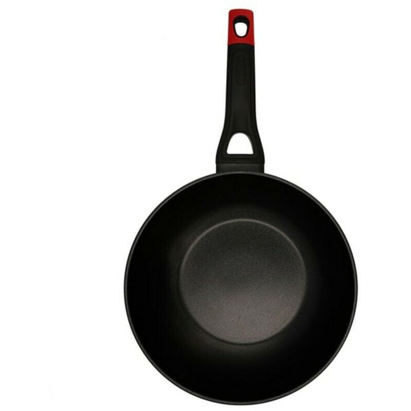 Pyrex Optima D Wok Aluminium Schwarz 28 Cm Antihaftbeschichtung