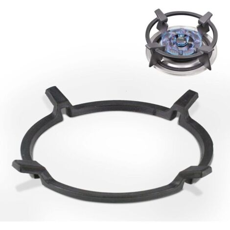 Wok Pfannenständer à partir de la Fonte, de l'Universel Wokständer, Gaz Wok-Adaptateur pour Gusseisenpfanne, antidérapant, noir, pour le Graveur, Cuisinière à gaz, Cuisinière