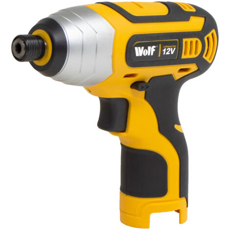 Wolf 12v Cordless Impact Driver 1/4" Hex chuck Body Only