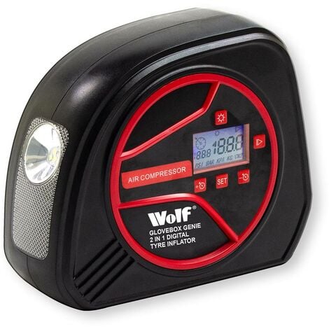 Wolf 2-in-1 Digital Tyre Inflator with LED Light