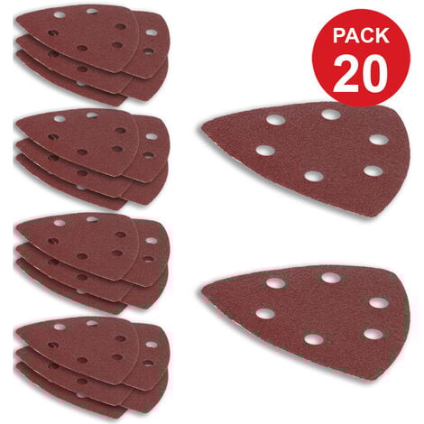 Wolf 20 x Assorted Grit Size Delta Sanding Sheets