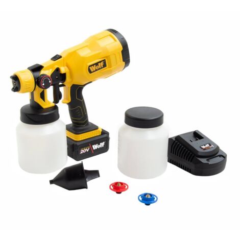Wolf 20V Cordless HVLP Paint Sprayer Gun